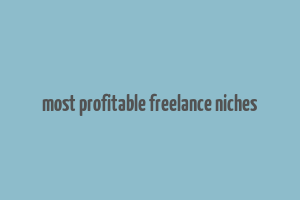 most profitable freelance niches