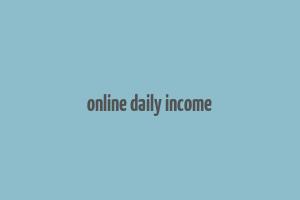 online daily income