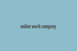 online work company