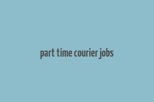 part time courier jobs