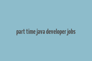 part time java developer jobs