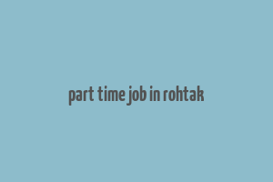 part time job in rohtak