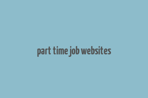 part time job websites