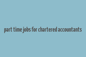 part time jobs for chartered accountants