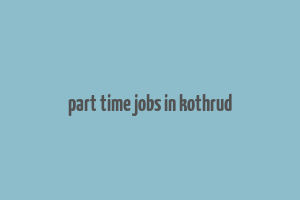 part time jobs in kothrud