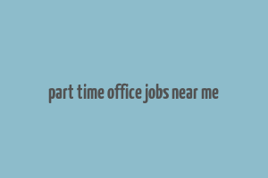 part time office jobs near me