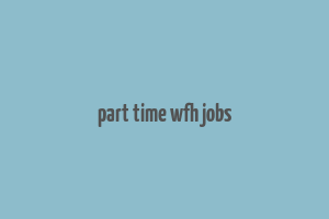 part time wfh jobs