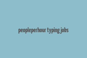 peopleperhour typing jobs