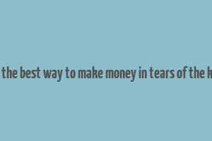 what is the best way to make money in tears of the kingdom