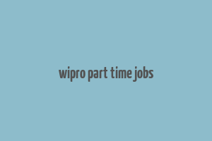 wipro part time jobs