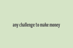 any challenge to make money