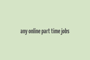 any online part time jobs