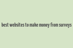 best websites to make money from surveys