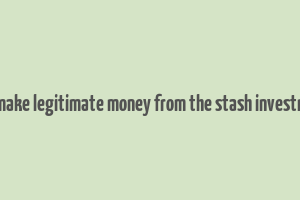 can you make legitimate money from the stash investment app