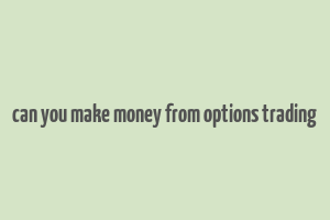 can you make money from options trading