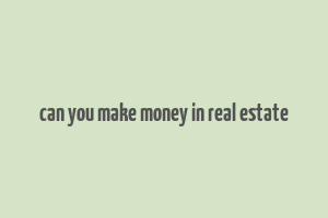 can you make money in real estate