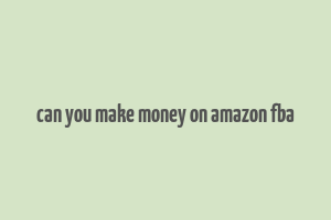 can you make money on amazon fba