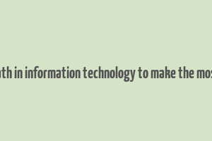 career path in information technology to make the most money