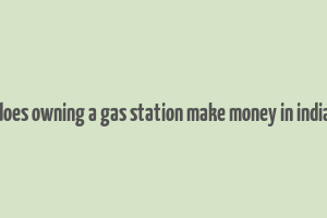 does owning a gas station make money in india