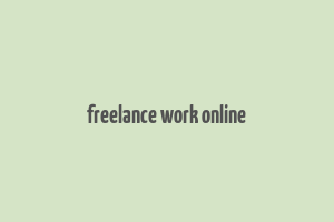 freelance work online