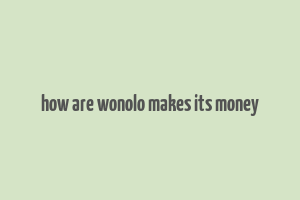 how are wonolo makes its money