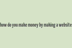 how do you make money by making a website