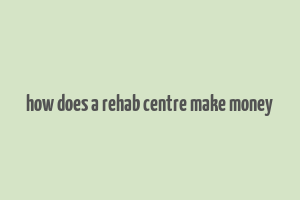 how does a rehab centre make money