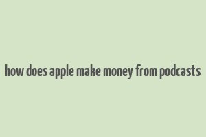 how does apple make money from podcasts