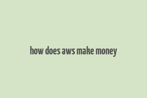 how does aws make money