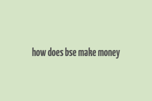 how does bse make money