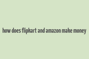 how does flipkart and amazon make money