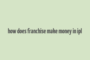 how does franchise make money in ipl