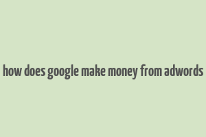 how does google make money from adwords