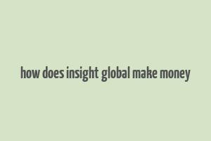 how does insight global make money