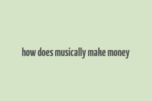 how does musically make money