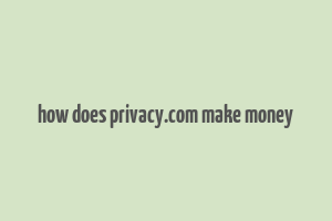 how does privacy.com make money