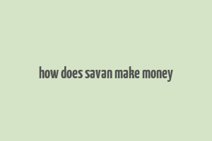 how does savan make money