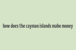 how does the cayman islands make money