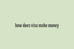 how does visa make money