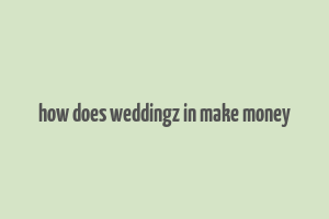 how does weddingz in make money