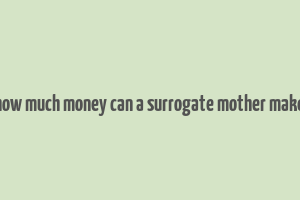 how much money can a surrogate mother make