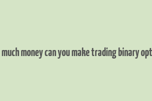 how much money can you make trading binary options