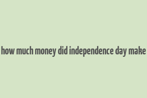 how much money did independence day make