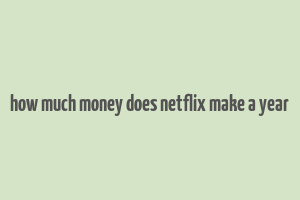 how much money does netflix make a year