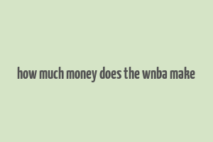 how much money does the wnba make