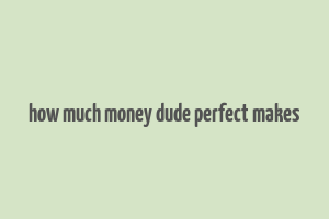 how much money dude perfect makes