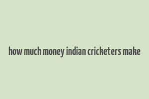 how much money indian cricketers make