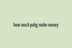 how much pubg make money