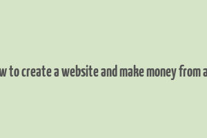 how to create a website and make money from ads