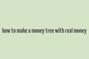 how to make a money tree with real money